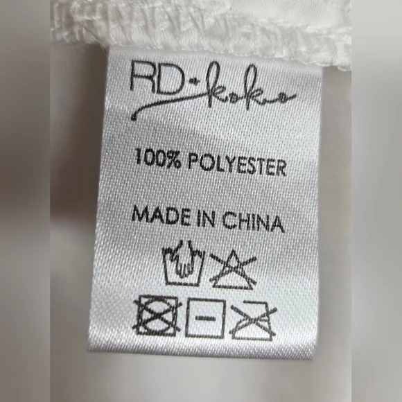 RD & Koko size L Embroidered White  Long Kimono Butom Up - Picture 12 of 12